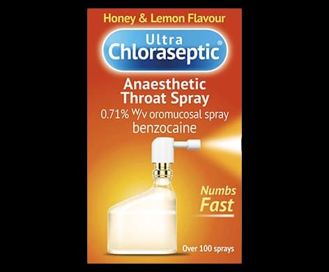 Ultra Chloraseptic Anaesthetic Throat Spray – Honey & Lemon Flavour