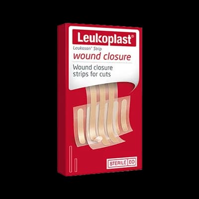 Leukoplast Leukosan Strip Wound Closure packaging which is available to order online from NowPatient with next day delivery