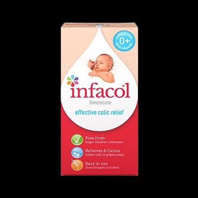 Infacol packaging which is available to order online from NowPatient with next day delivery