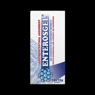 Enterosgel Sachets packaging which is available to order online from NowPatient with next day delivery