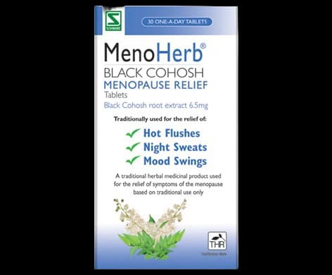 MenoHerb Black Cohosh Menopause Relief Tablets