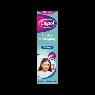 Calpol Blocked Nose Spray packaging which is available to order online from NowPatient with next day delivery