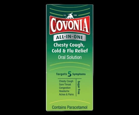 Covonia All-in-One Chesty Cough, Cold & Flu Relief Oral Solution