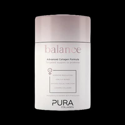Balance Advanced Collagen Formula Raspberry & Garden Mint packaging which is available to order online from NowPatient with next day delivery