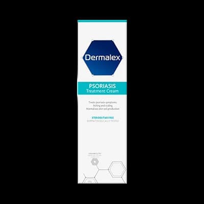 Dermalex Psoriasis Treatment packaging which is available to order online from NowPatient with next day delivery