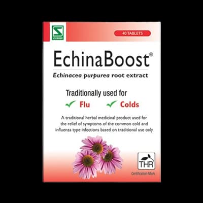 EchinaBoost packaging which is available to order online from NowPatient with next day delivery
