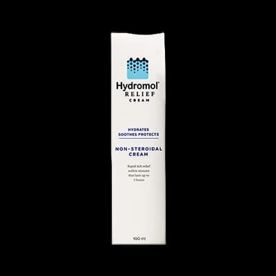 Hydromol Relief Cream packaging which is available to order online from NowPatient with next day delivery