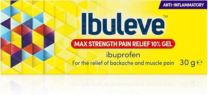Ibuleve Max Strength Pain Relief 10% Gel packaging which is available to order online from NowPatient with next day delivery