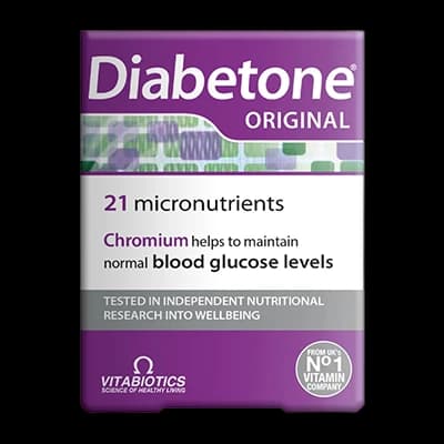 Diabetone Original packaging which is available to order online from NowPatient with next day delivery