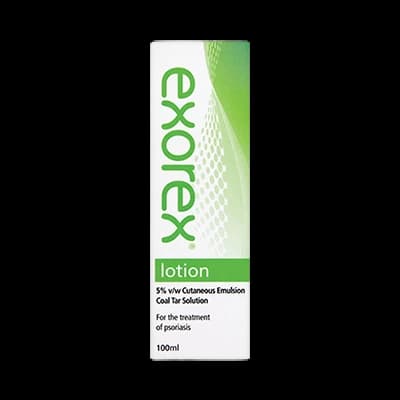 Exorex Lotion 5%v/w Cutaneous Emulsion packaging which is available to order online from NowPatient with next day delivery