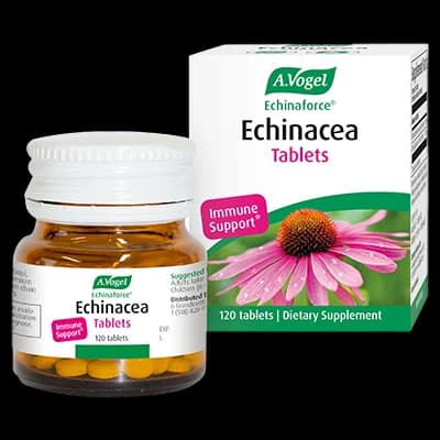 Echinaforce Echinacea Tablets packaging which is available to order online from NowPatient with next day delivery