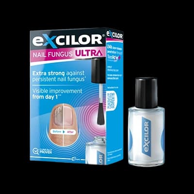 Excilor Fungal Nail Infection packaging which is available to order online from NowPatient with next day delivery