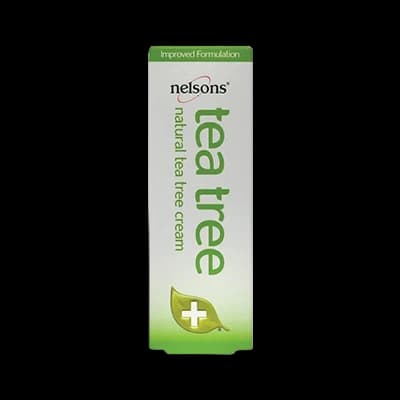 Nelsons Tea Tree Cream packaging which is available to order online from NowPatient with next day delivery