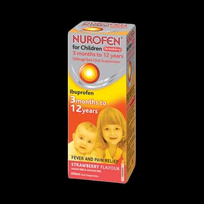 Nurofen for Children packaging which is available to order online from NowPatient with next day delivery