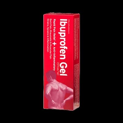 Mentholatum Ibuprofen Gel packaging which is available to order online from NowPatient with next day delivery