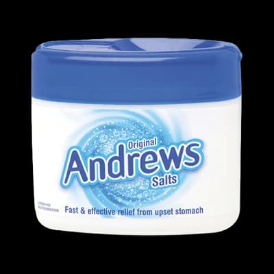 Original Andrews Salts packaging which is available to order online from NowPatient with next day delivery