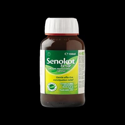 Senokot 7.5mg/5ml Syrup packaging which is available to order online from NowPatient with next day delivery