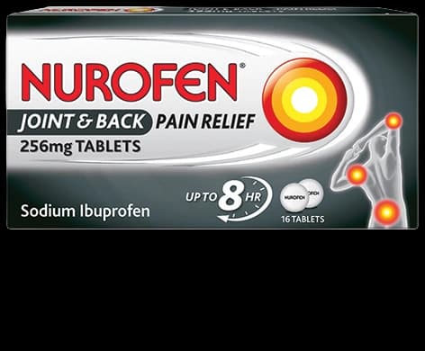 Nurofen Joint & Back Pain Relief 256mg Tablets
