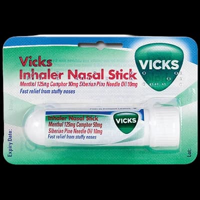 Vicks Inhaler packaging which is available to order online from NowPatient with next day delivery