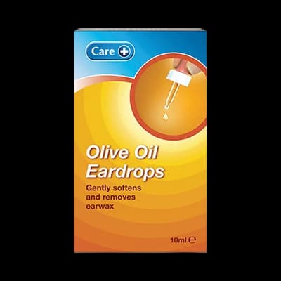 Care Olive Oil Eardrops packaging which is available to order online from NowPatient with next day delivery