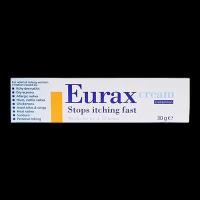Eurax Cream packaging which is available to order online from NowPatient with next day delivery