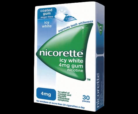 Nicorette Icy White 4mg Gum