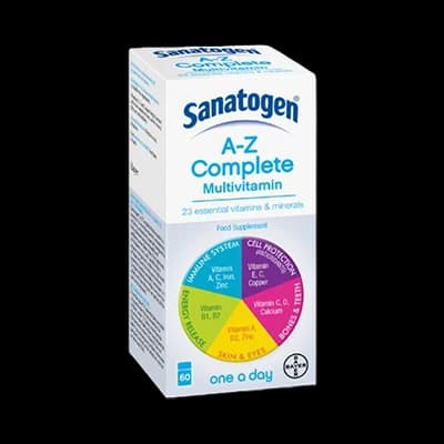 Sanatogen A-Z Complete packaging which is available to order online from NowPatient with next day delivery