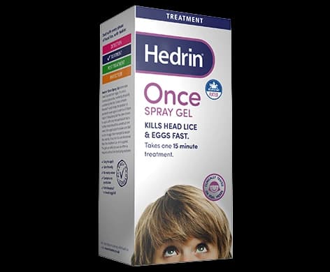 Hedrin Once Spray Gel