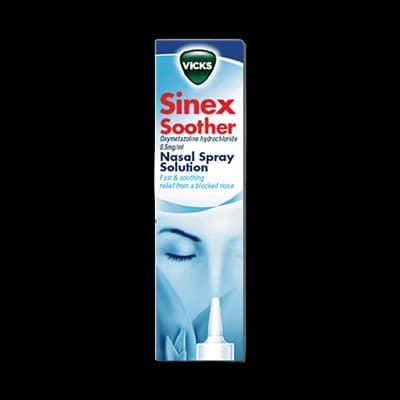 Vicks Sinex Soother packaging which is available to order online from NowPatient with next day delivery