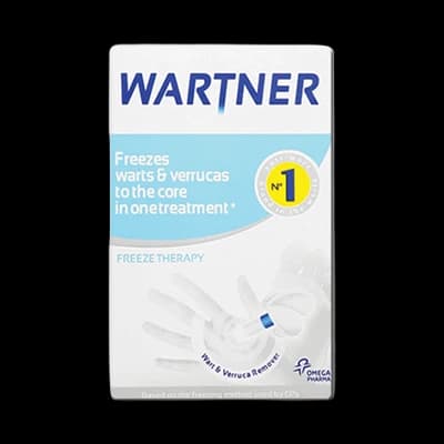 Wartner Wart and Verruca Remover packaging which is available to order online from NowPatient with next day delivery