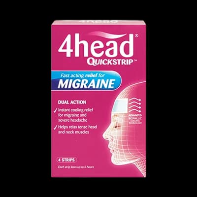 4Head Quickstrip packaging which is available to order online from NowPatient with next day delivery