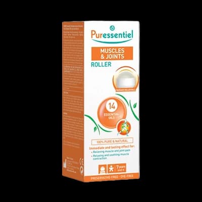 Puressentiel Muscles & Joints Roller packaging which is available to order online from NowPatient with next day delivery