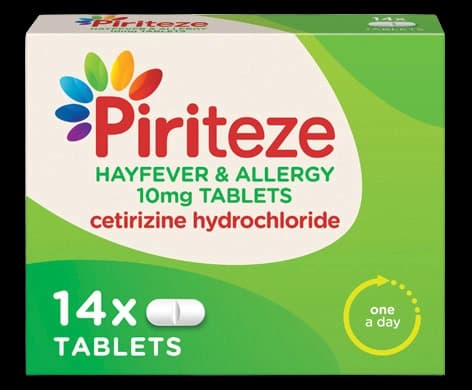 Piriteze Hayfever & Allergy 10mg Tablets