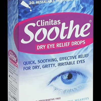 Clinitas Soothe packaging which is available to order online from NowPatient with next day delivery