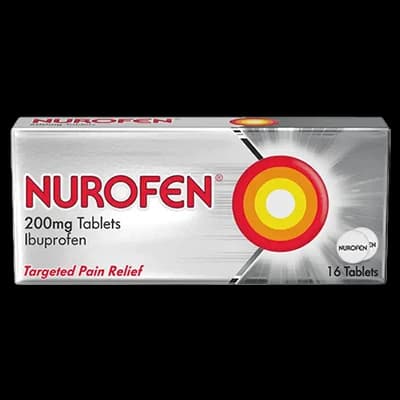 Nurofen 200mg Tablets packaging which is available to order online from NowPatient with next day delivery