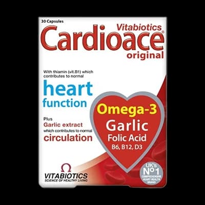 Cardioace Original packaging which is available to order online from NowPatient with next day delivery