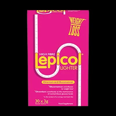 Lepicol Lighter packaging which is available to order online from NowPatient with next day delivery