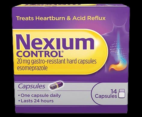 Nexium Control 20mg Gastro-Resistant Hard Capsules