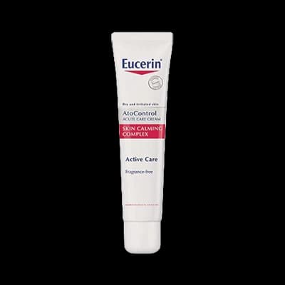 Eucerin AtoControl Acute Care Cream packaging which is available to order online from NowPatient with next day delivery