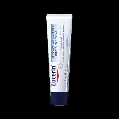 Eucerin Intensive 10% w/w Urea Treatment Cream packaging which is available to order online from NowPatient with next day delivery