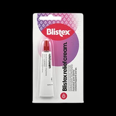Blistex Relief Cream packaging which is available to order online from NowPatient with next day delivery