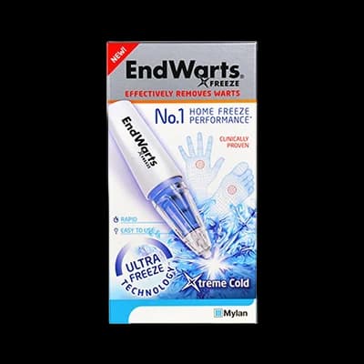 Endwarts Freeze packaging which is available to order online from NowPatient with next day delivery
