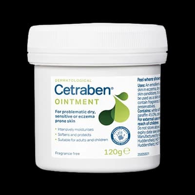 Cetraben Ointment packaging which is available to order online from NowPatient with next day delivery