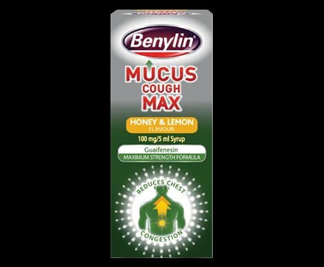 Benylin Mucus Cough Max Honey & Lemon Flavour 100mg/5ml Syrup