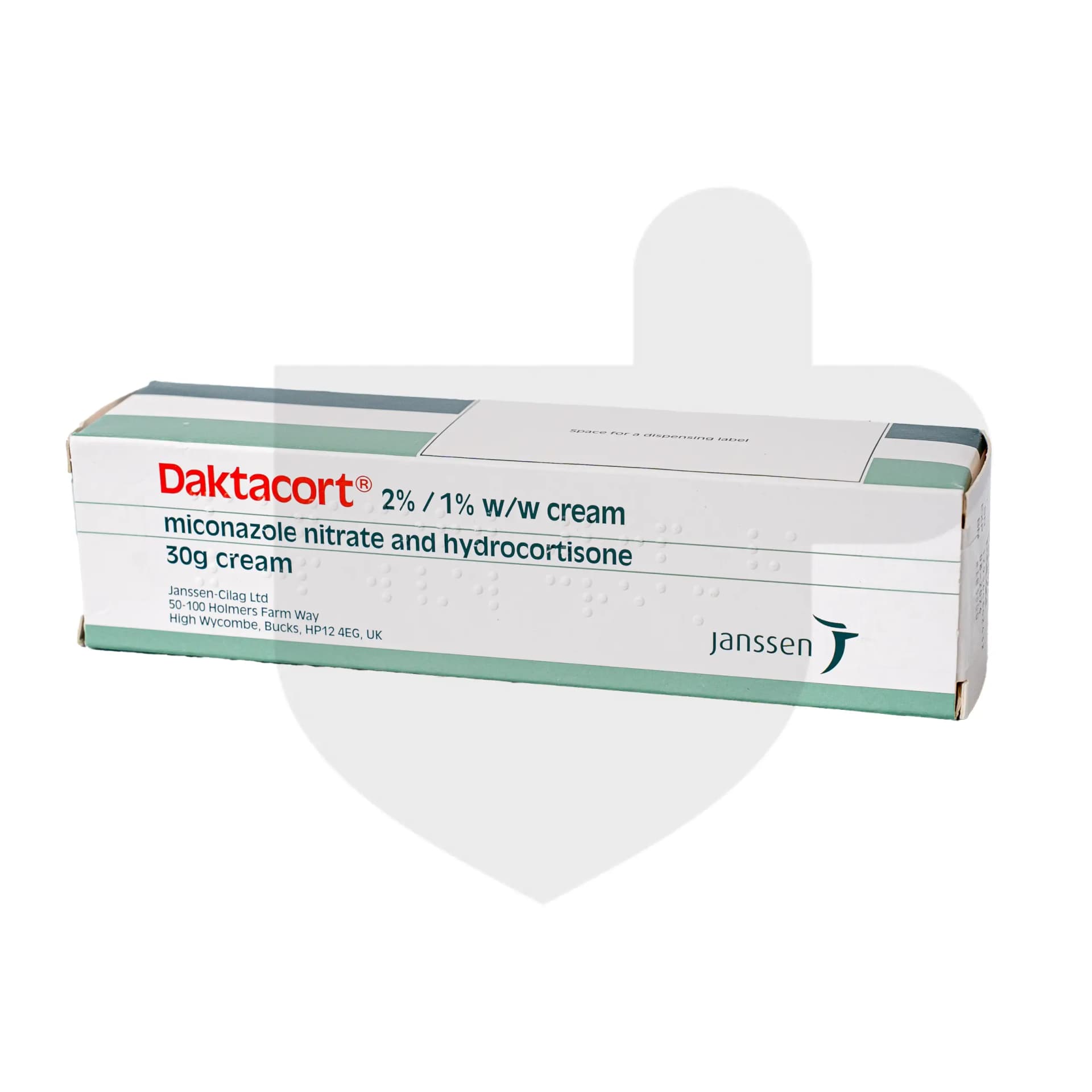 Daktacort packaging which is available to order online from NowPatient with free next day delivery