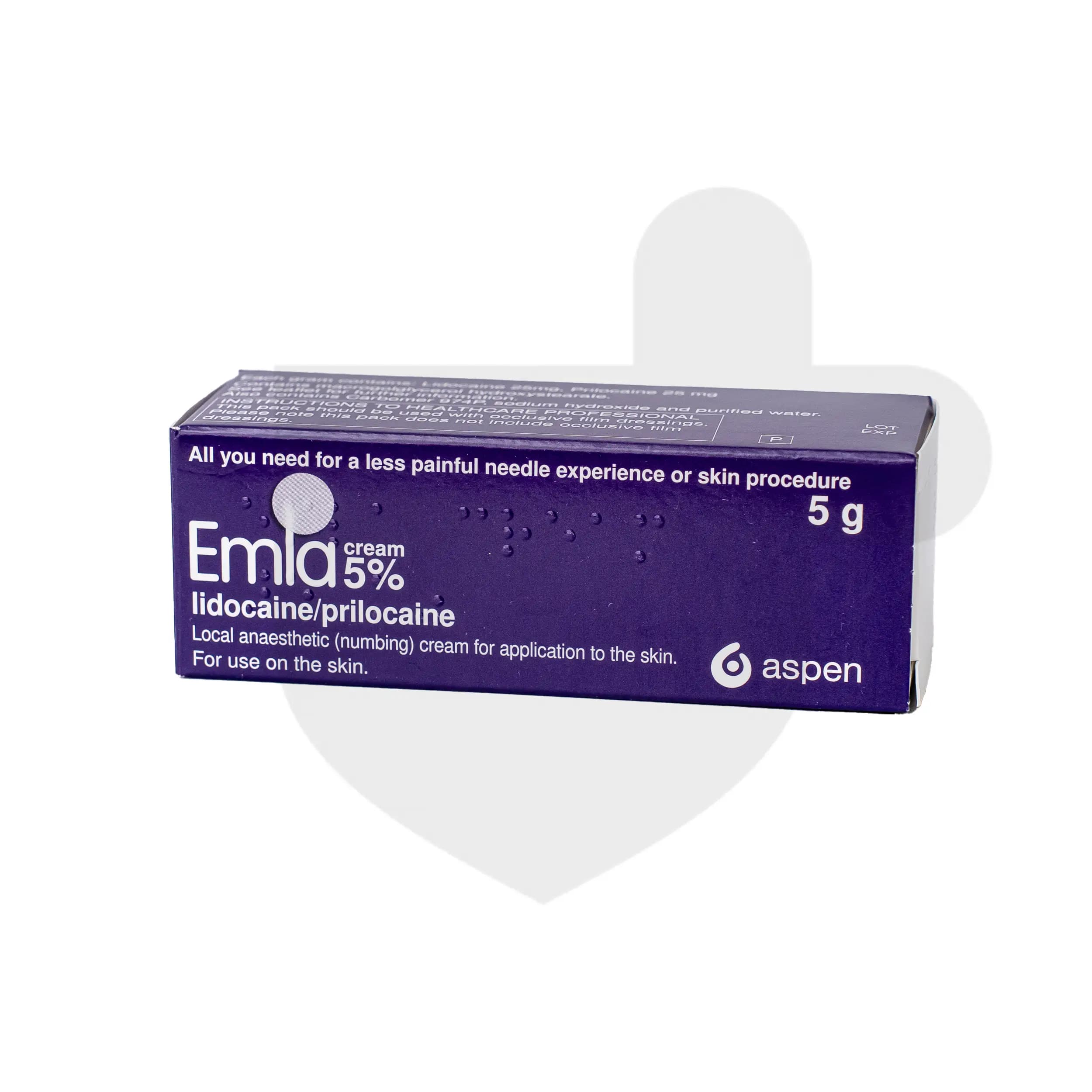 Emla packaging which is available to order online from NowPatient with free next day delivery