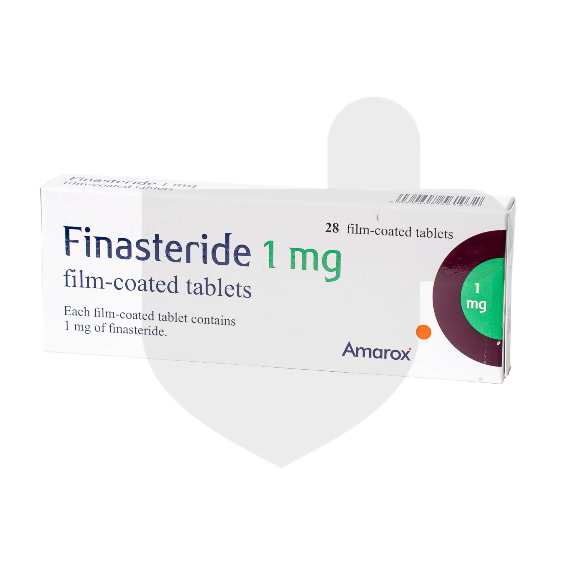 Finasteride packaging which is available to order online from NowPatient with free next day delivery