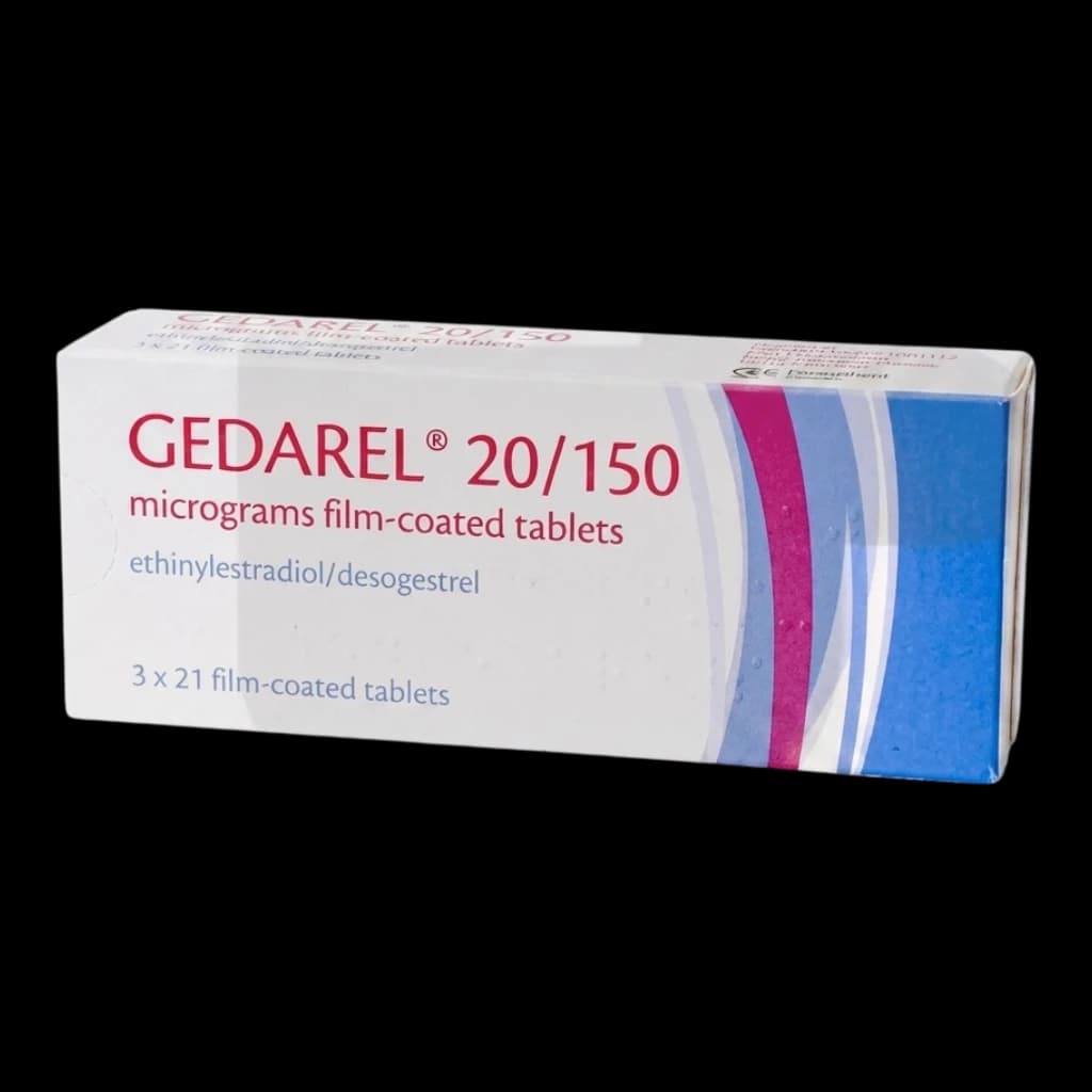 A box of Gedarel 20 mg film coated tablets.