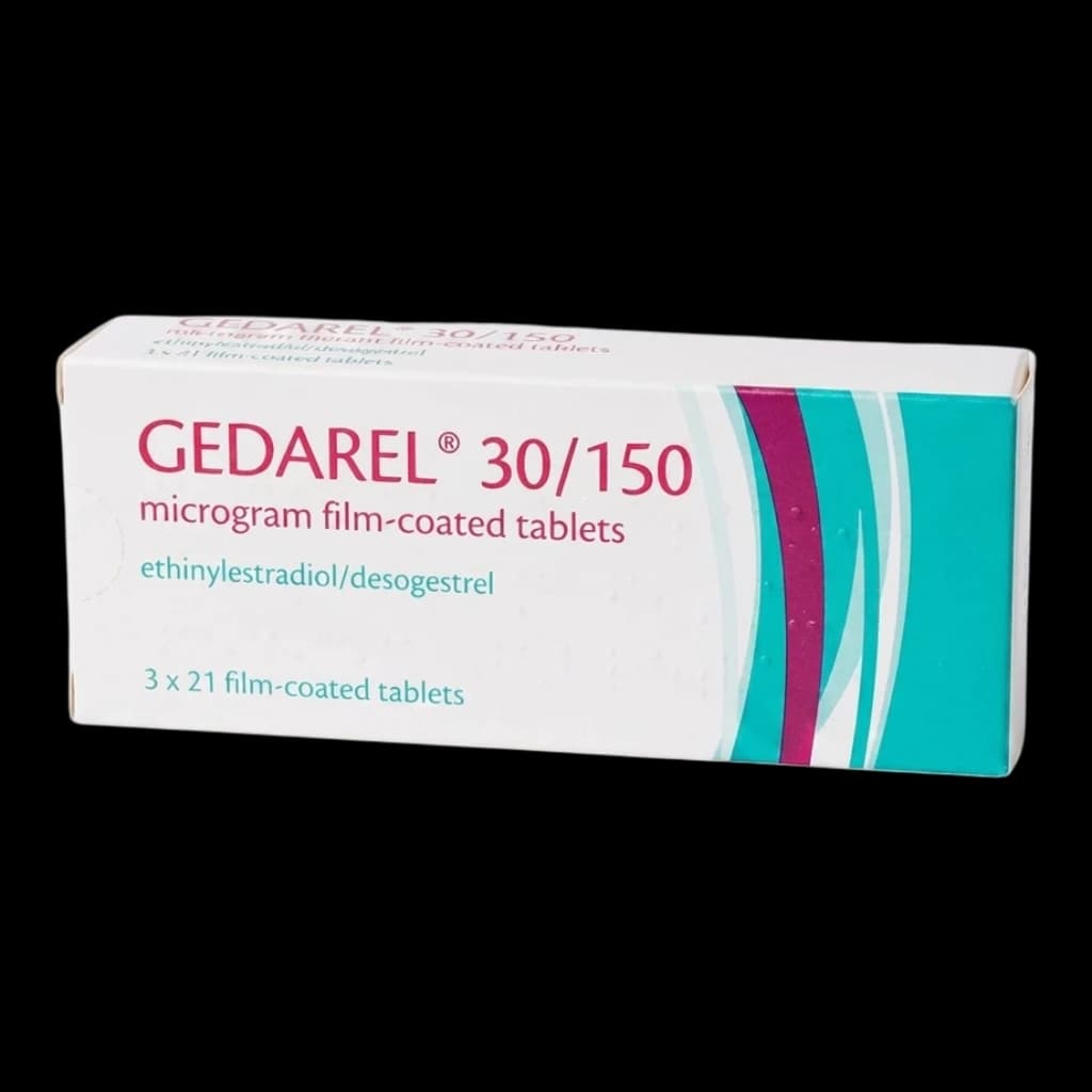 A box of Gedarel 30-50 tablets.