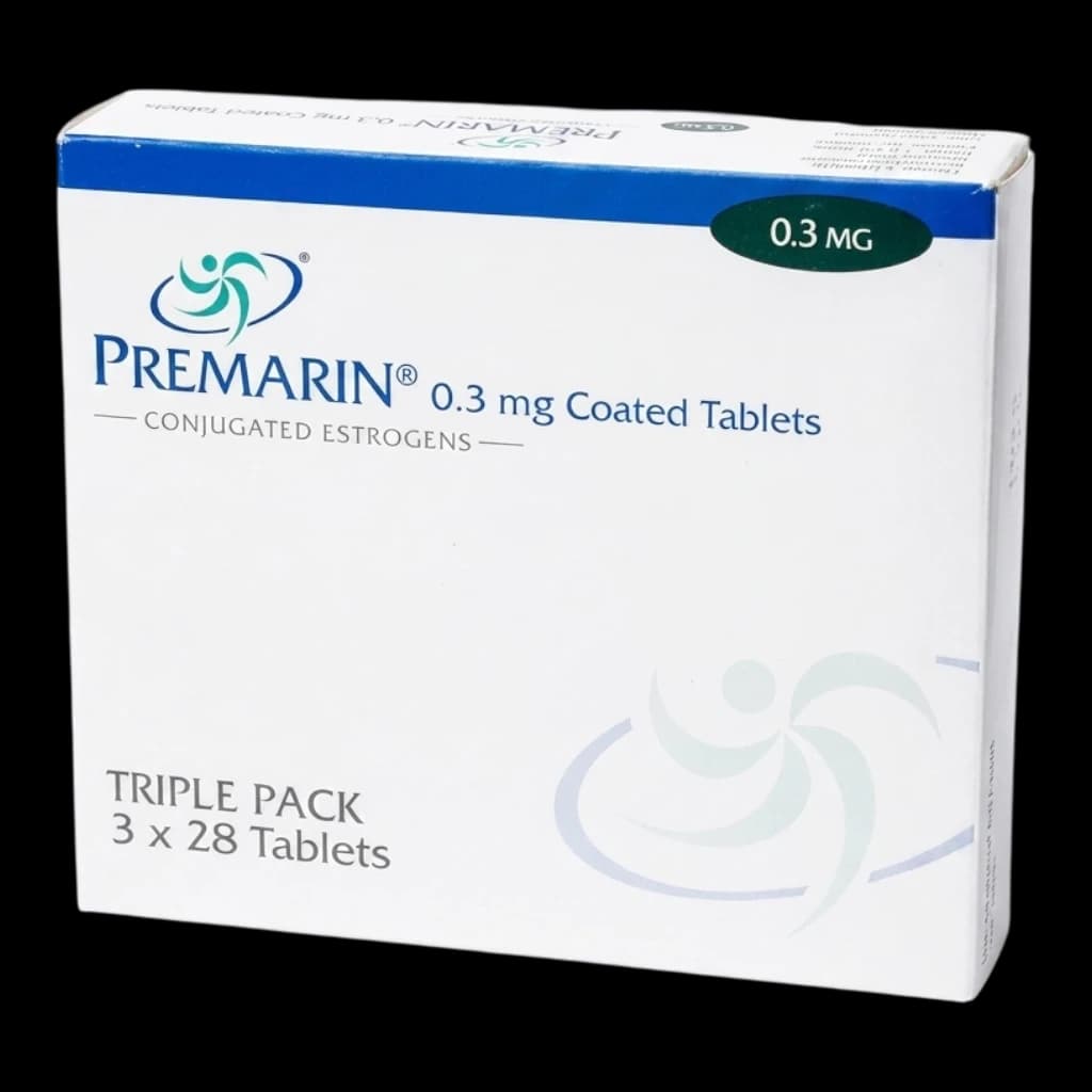 Premarin packaging which is available to order online from NowPatient with free next day delivery